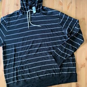Old Navy Tops - Old Navy Black and Grey Stripes Lightweight Hoodie Old Navy Tops - Old Navy Black and Grey Stripes Lightweight Hoodie